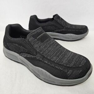 Skechers Cohagen-Knit Walk Relaxed Fit Slip On Shoes 204849 Black Men's Size 9